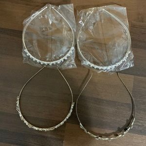 4 Rhinestone/Pearl Headbands